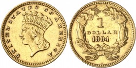 USA. 
1 Dollar 1884 Philadelphia. Freiheit. F. 94. . 

vz