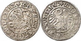 LITAUEN (LITHUANIA). 
Großherzogtum. 
Sigismund I. der Alte, von Polen 1506-1544. Halbgroschen 1512, 1519 Reiter&nbsp;/ Adler. Gum.&nbsp; 507. . 
...