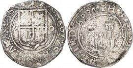 SPANIEN. 
KÖNIGREICH. 
Fernando & Isabella (1469-)1504-1516. 4 Reales o. J. Mexico M-O Gekr. Wp. / 2 gekrönte Säulen. CC&nbsp; 3114. . 

s-ss
