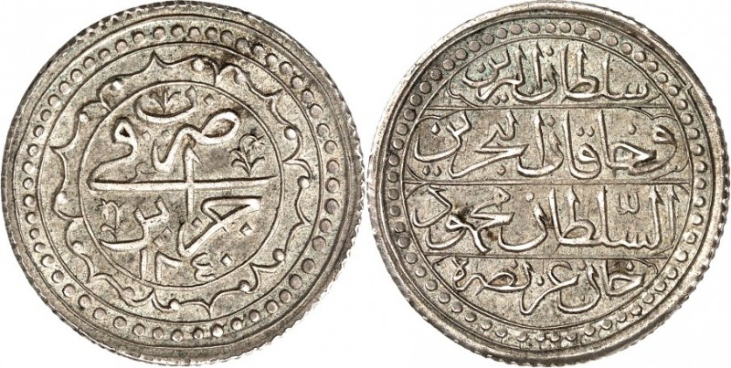 ALGERIEN. 
Mahmud II. 1808-1839 (1223-1252&nbsp;AH). 1&nbsp;Budju (24&nbsp;Muzu...