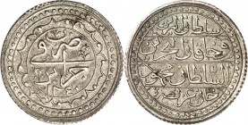 ALGERIEN. 
Mahmud II. 1808-1839 (1223-1252&nbsp;AH). 1&nbsp;Budju (24&nbsp;Muzuna) "1240"&nbsp;= 1824. KM&nbsp; 68. . 

R vz