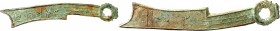 CHINA. 
ZHOU-Dynastie, 1122-256 v.Chr.. 
Chunqiu (Frühjahrs- und Herbst-) Periode 770-476 v. Chr. Grosse Bronze-Messermünze 7.-5. Jh. v.Chr. des Sta...