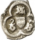 STANDESHERREN-Österreich, Herzogtum. 
Albrecht V. 1411-1439. Einseitiger Pfennig 0,53g, WIEN. AL-BE-RT (ligiert) um Bindenschild im Dreipass; in den ...