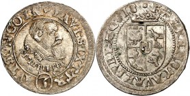 STANDESHERREN-Trautson. 
Paul Sixtus v. Falkenstein 1598-1621. 3 Kreuzer 1618 Brb.n.r./ Gekr. Schild. Saurma 2112. 

vz