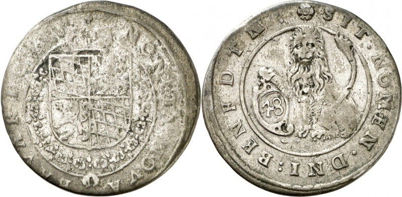 Bayern. 
Maximilian I., Herzog 1598-1623. Kipper-12&nbsp;Bätzner (48&nbsp;Kreuz...