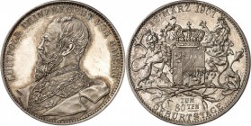 ALTDEUTSCHE LÄNDER und ADEL, 1806-1918. 
BAYERN. 
Luitpold Prinzregent 1886-1912. Medaille 1901 (v. Lauer) a. d. 80. Geb. d. Prinzregenten Luitpold....