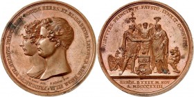 ALTDEUTSCHE LÄNDER und ADEL, 1806-1918. 
PREUSSEN Kgr.. 
Friedrich Wilhelm III. (1797-)1806-1840. Medaille 1823 (v.&nbsp;König, b.&nbsp;Loos) a.&nbs...