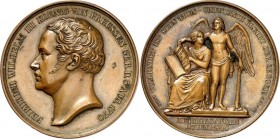 ALTDEUTSCHE LÄNDER und ADEL, 1806-1918. 
PREUSSEN Kgr.. 
Friedrich Wilhelm III. (1797-)1806-1840. Medaille 1840 (v.&nbsp;König, b.&nbsp;Loos) a.&nbs...