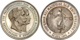 ALTDEUTSCHE LÄNDER und ADEL, 1806-1918. 
PREUSSEN Kgr.. 
Wilhelm II. 1888-1918. Medaille 1898 (o. Sign.) PALÄSTINA-Reise, a. d. Rückkunft, am 26. No...