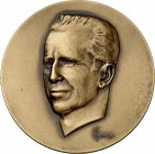 EUROPA. 
BELGIEN. 
Baudouin 1951-1993. Medaille o.J. (1998) (b. Fibru) Kopf n. halbl. einseitig, Gelbbr-70mm. . 

mattiert, vz-St