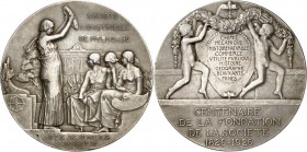EUROPA. 
FRANKREICH - STÄDTE. 
MULHOUSE. Medaille 1926 (v.M.Dammann) a.d. 100 Jahrfeier der Soci\'e9t\'e9 Industrielle. Frau mit erhobenem Lorbeerkr...