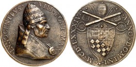 EUROPA. 
ITALIEN-Kirchenstaat. 
Innozenz VIII. 1484-1492. Medaille, postum (An.I=)1484) (17.&nbsp;Jhdt. oder später) (o.Sign.) a.&nbsp;s. Krönung. B...