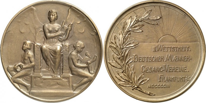 DEUTSCHE STÄDTE. 
Alphabetisch. 
FRANKFURT am Main. Medaille 1903 auf den 2. W...