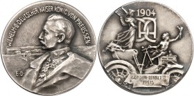 GESCHICHTE u. VERKEHRSWESEN. 
AUTOMOBILWESEN. 
DEUTSCHES REICH 1871-1933. Gordon-Bennet-Preis 1904 (v. E. Döpler u. B. Frydag) Brb. Kaiser Wilhelm I...
