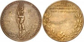 GESCHICHTE u. VERKEHRSWESEN. 
LUFTFAHRT. 
FLUGZEUGE. Medaille o.J. (nach 1935) (o. Sign.) Auszeichnung der Lilienthal-Gesellschaft für Luftfahrtfors...
