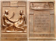 GEWERBE, HANDEL, INDUSTRIE. 
WELTAUSSTELLUNGEN. 
11. ST. LOUIS 1904. Plakette 1904 (v.Peter Breuer, *1856 Köln.+ 1930 Berlin) a. d. deutsche Beteili...