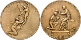 GEWERBE, HANDEL, INDUSTRIE. 
INTERNATIONALE AUSSTELLUNGEN. 
RIO DE JANEIRO. Medaille 1922/23 (v. G. Devreese, b. J. Fonson) anl. d. 100jähr. Unabhän...
