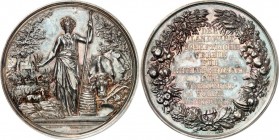 GEWERBE, HANDEL, INDUSTRIE. 
LANDWIRTSCHAFT. 
DEUTSCHLAND. RHEINPREUSSEN. Prämienmedaille o.J. (v. Schulz, n. Uhlmann, b. Loos) für verdienstvolle L...