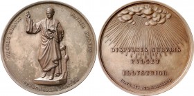 GEWERBE, HANDEL, INDUSTRIE. 
BUCHDRUCK. 
Costerdenkmal in Haarlem, Enthüllung 1856. Medaillon 1856 (v. S.G. Elion) a. d. Enthüllung der Statue auf d...