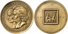 MÜNZ- u. GELDWESEN. 
NUMISMATIKER u. MÜNZHÄNDLER. 
STRONCZYNSKI, Kasimierz&nbsp;& ZAGORSKI, Ignacy *1809 +1896 bzw. *1788 +1854. Medaille 1976 (v.&n...