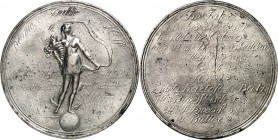 MEDIZIN u. SOZIALWESEN. 
NOTZEITEN, HUNGER, TEUERUNGEN. 
- Sachsen-Coburg-Gotha. COBURG- Medaille 1816/17 (Sign. WJ) a. d. Teuerung 1816-17. Fortuna...