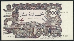 ALGERIEN. 
500 Dinars 1.11. 1970 Stadtansicht, PCGS eingeschweißt 62. Pi. 129a. . 

I