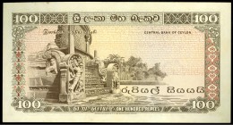 CEYLON (Sri/-Lanka).
100 Rupees 26.8.1977. Pi. 82a. .

kl. Flecken, I