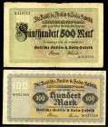 PFALZ. 
Ludwigshafen, Badische Anilin- u. Sodafakrik. 100, 500 Mk. 15.10.1922 (2). R. 

III,IV