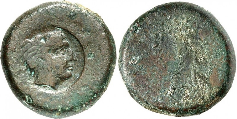 SIZILIEN. 
AKRAGAS (Agrigento). 
AE-Hemilitron 27/26mm (425/406 v.Chr.) 20,07g...
