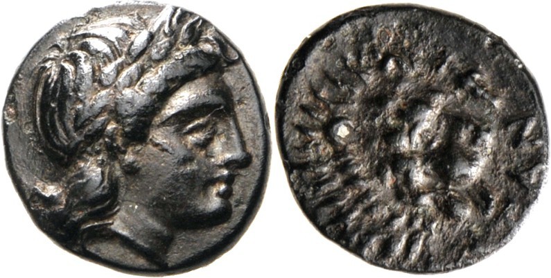 TROAS. 
STÄDTE. 
ANTANDROS. AE-Chalkus 11mm (387/284 v.Chr.) 1,44g. Apollonkop...