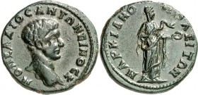 MOESIEN. 
MARKIANOPOLIS (Reka Devnia). 
Diadumenianus Caesar 217-218. AE-Diassarion 21/22mm 4,72g. Kopf n.r. .M. O PELL IOC. ANT WNEINOC K / MAPKIAN...