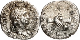 KAPPADOKIEN. 
KAISAREIA am Argaios (Kayseri). 
Traianus 98-117. Drachme (98/99) 2,76g. Kopf m. Lkr. n.r. AYT KAIC NEP TPAIANOC CEB GERM / DHM EX - U...