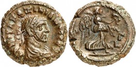 ÄGYPTEN. 
ALEXANDREIA (al-Isqandariyah). 
Diocletianus 284-305. AE-Stater ("2"= 285/286) 7,73g. Panzerbüste m. Lkr. n.r. A K G OYA L D IOK LHTIANOC ...