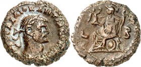 ÄGYPTEN. 
ALEXANDREIA (al-Isqandariyah). 
Maximianus I. Herculius 286-310. AE-Stater ("7"= 291/292) 6,40g. Büste mit Panzer, Paludamentum und Lorbee...