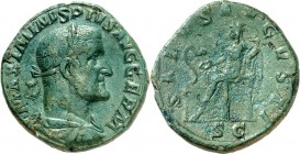 RÖMISCHES KAISERREICH. 
MAXIMINUS I. Thrax 235-238. AE-Sesterz (236/237) 19,17g. Paludamentbüste m. Lkr. n.r. MAXIMINVS PIVS AVG GERM / SALVS AVGVSTI...