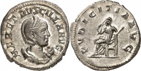 RÖMISCHES KAISERREICH. 
Herennia Etruscilla, Gemahlin des Traianus Decius 249-251. Antoninian 3,94g. Pallabüste m. Diadem a. Mondsichel n.r. HER ETRV...