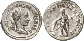 RÖMISCHES KAISERREICH. 
Herennius Etruscus Caesar 250-251. Antoninian 4,42g. Palliumbüste m. Strkr. n.r. Q HER ETR MES DECIVS NOB C / PRINCIPI IVVENT...