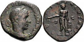 RÖMISCHES KAISERREICH. 
TREBONIANUS GALLUS 251-253. AE-Sesterz (8./12.251) 16,03g. Paludamentbüste m. Lkr. n.r. [IMP CAES C VIBIVS T]REBONIANVS GALLV...