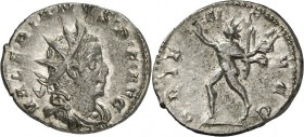 RÖMISCHES KAISERREICH. 
VALERIANUS I. 253-260. Antoninian (257/260) 3,24g, Köln. Paludamentbüste m. Strkr. n.r. VALERIANVS P.&nbsp;F. AVG&nbsp;/ ORIE...
