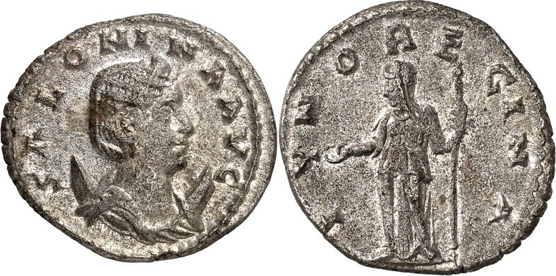 RÖMISCHES KAISERREICH. 
Salonina, Gemahlin des Gallienus 253-268. Antoninian (2...