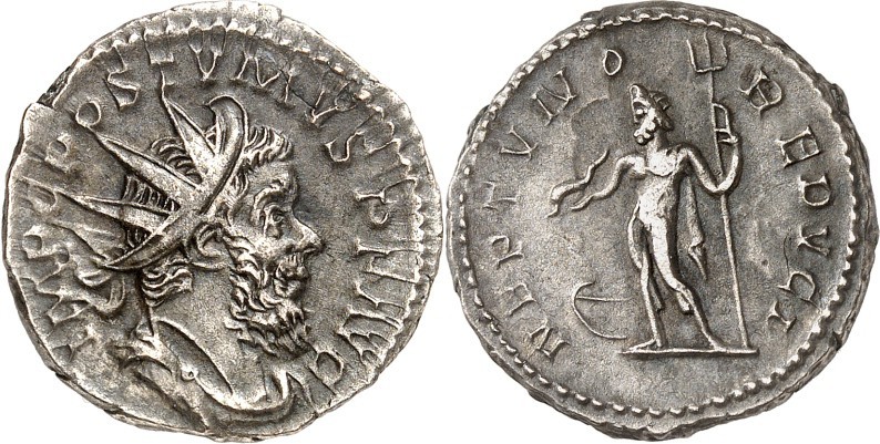 RÖMISCHES KAISERREICH. 
POSTUMUS 260-269. Antoninian (262) 4,00g, Köln. Drap. P...