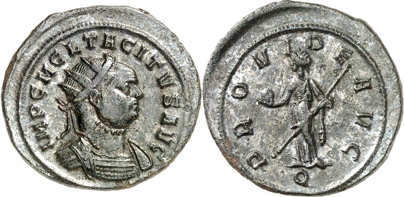 RÖMISCHES KAISERREICH. 
TACITUS 275-276. Bi-Antoninian 3,86g, Ticinum, 4. Off. ...
