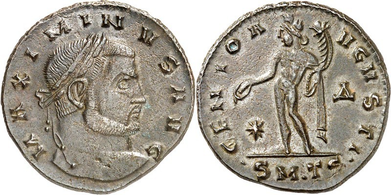 RÖMISCHES KAISERREICH. 
MAXIMINUS II. Daia, Augustus 310-313. AE-Follis 24mm (3...