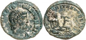 RÖMISCHES KAISERREICH. 
Hanniballianus Rex 335-337. AE-Minutus 16/15mm 1,67g, Konstantinopel. Paludamentbüste n.r. FL HANNIBALLIANO REGI / SE-CVRITAS...