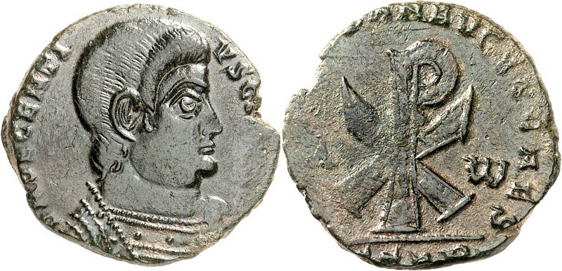 RÖMISCHES KAISERREICH. 
Decentius Caesar, Bruder(?) des Magnentius 351-353. AE-...