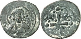 BYZANZ. 
NIKEPHOROS III. Botaneiates 1078-1081. Anonymer AE-Follis 24/22mm 3,92g, Konstantinopel. Christkönigsbüste mit Nimbus (mit Kleinoden) und Bi...