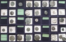 GRIECHEN. 
SIZILIEN. Sammlung von 97 Stück - Bronzemünzen mit einigen Ag-Prägungen: Aitna (3), Abakainon, Adranon, Akrai, Alaisa (3), Akragas (16 Br,...