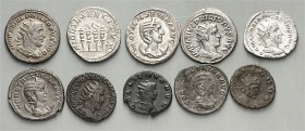 RÖMER. 
Forschungssammlung Philipp I. bis Gallienus (244-268). 230 Stücke: Philipp I. (9 Antoniniane, 5 Bronze-Prägungen), Otacilia Severa (7 Antonin...