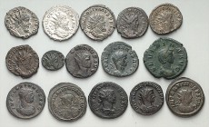 RÖMER. 
Forschungssammlung Postumus bis Severus II. (259-307). ca. 350 Stücke: Postumus (19 Bi-Antoniniane, 2 Bronze-Prägungen), Laelian (Bi-Antonini...