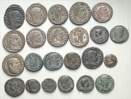 RÖMER. 
Forschungssammlung Licinius I. bis Constantius II. (308-361). ca. 680 Stücke: Kleinbronzen 10 - .xx -mm verschiedene Münzstätten. Licinius I....